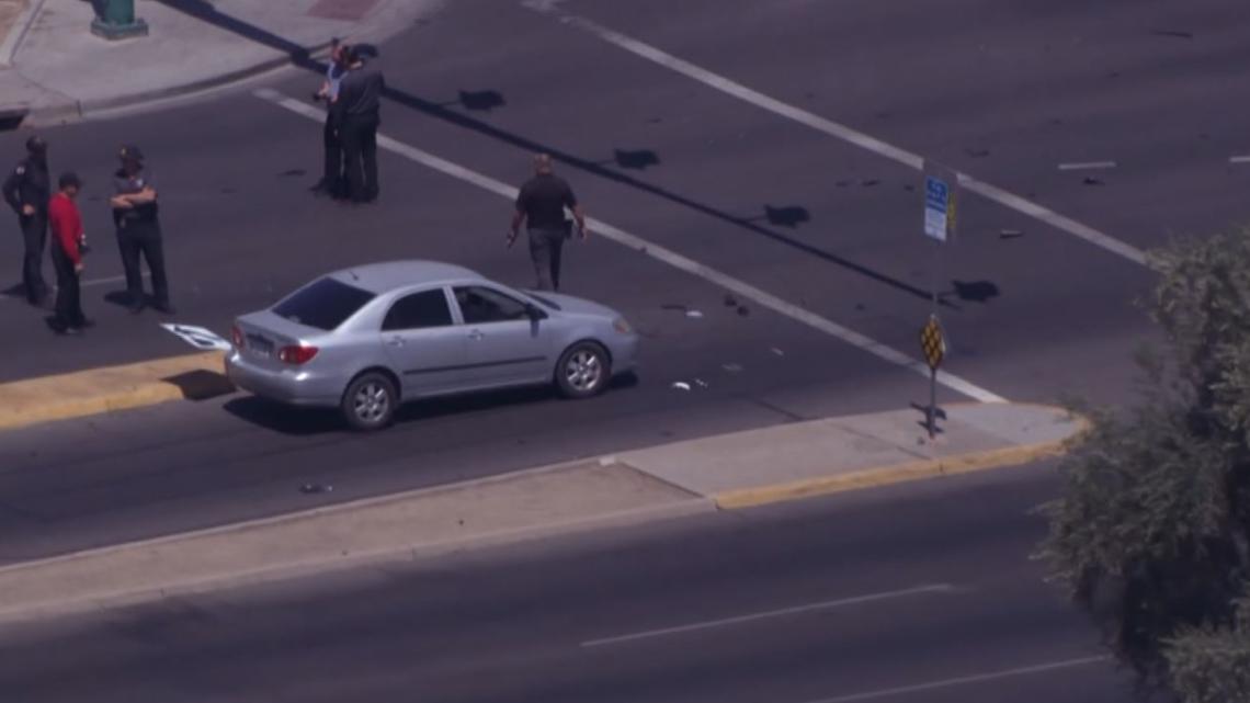 Motorcyclist hospitalized after north Phoenix crash