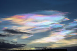 Uncommon ‘Shimmering Rainbow’ Clouds Captured On Camera