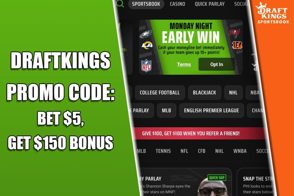 DraftKings Promo Code: Wager $5, Receive $150 Bonus on Steelers-Ravens