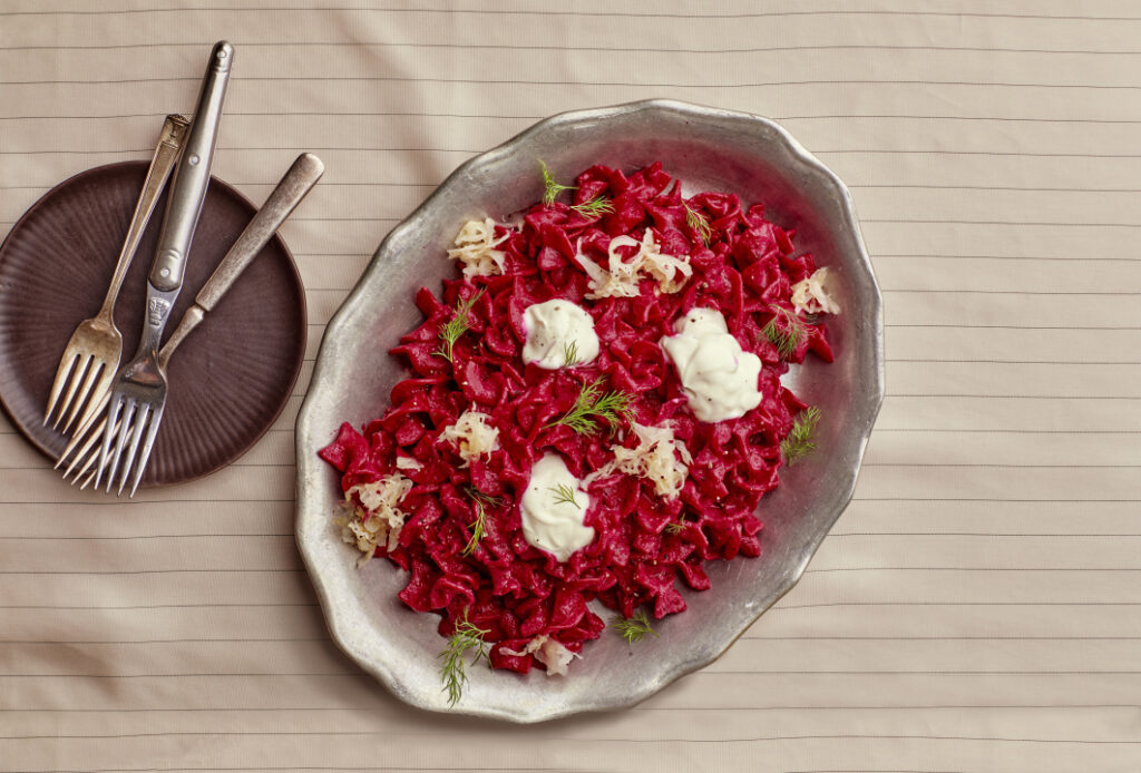 Dilly Beet Noodles