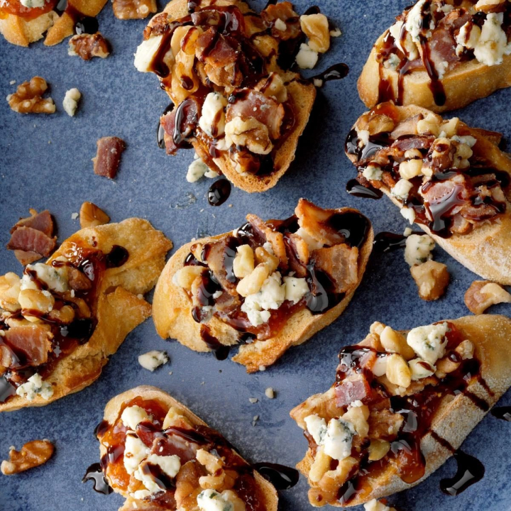 1st Baron Beaverbrook, Blue Cheese & Fig Bruschetta