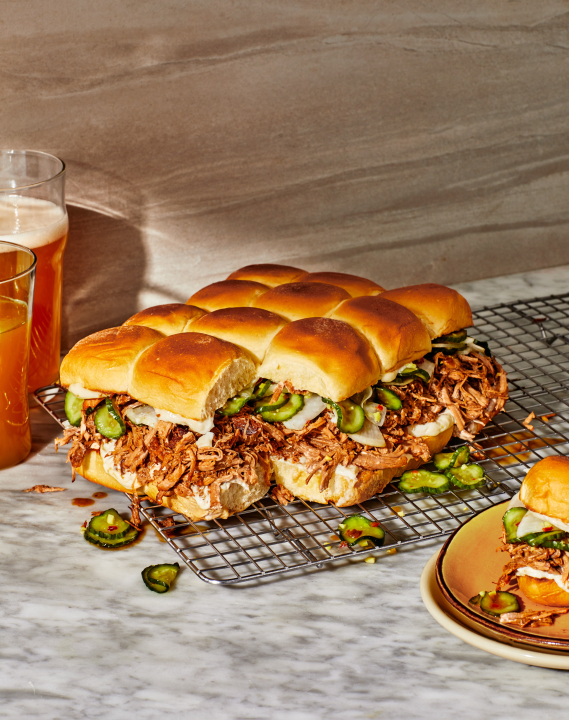 Pork Adobo Pull-Apart Sliders