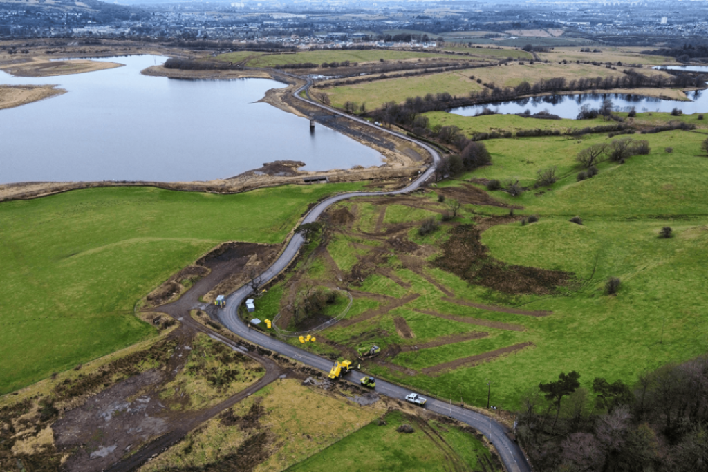 Graham starts £23m Aurs Motorway straightening diagram