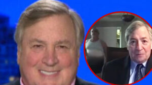 Dick Morris’ Underwear-Clad Interview Photobomber is Wife’s Caretaker