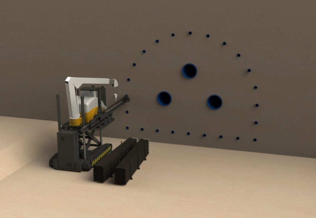 Swarming tunnel bots to dig pedestrian underpass