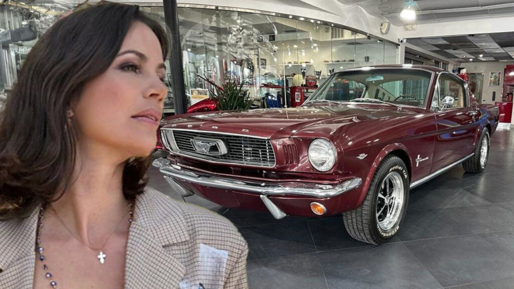 ‘RHOM’ Star Julia Lemigova Promoting 1966 Ford Mustang Fastback