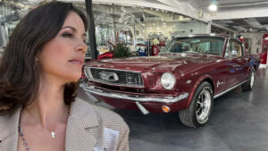 ‘RHOM’ Star Julia Lemigova Promoting 1966 Ford Mustang Fastback