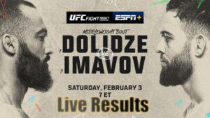 UFC Vegas 85 Live Results: Dolidze vs. Imavov