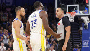 Curry reveals fireplace, lifts Dubs after Green’s ejection