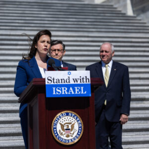 In Israel, Stefanik denounces Biden and praises Trump.