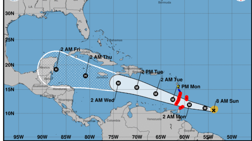 Hurricane Beryl’s path: where could it make landfall?