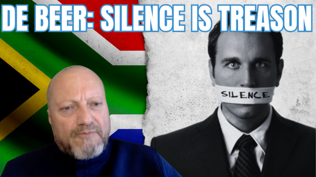 De Beer: Silence is treason