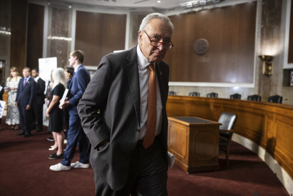 Schumer snubs Condominium Republicans in looming shutdown fight