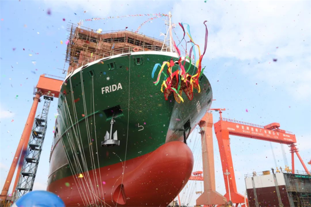 Wuhu Shipyard launches SAL’s next-gen methanol-willing vessel