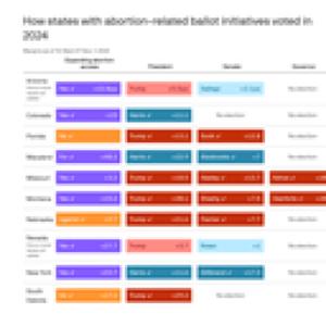 These states backed both Trump and abortion rights